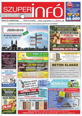Pápa és Környéke Szuperinfó