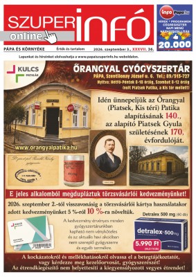 Pápa és Környéke Szuperinfó