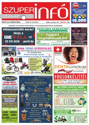 Pápa és Környéke Szuperinfó