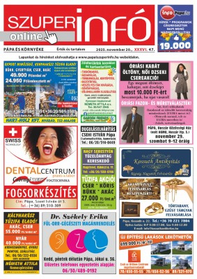 Pápa és Környéke Szuperinfó