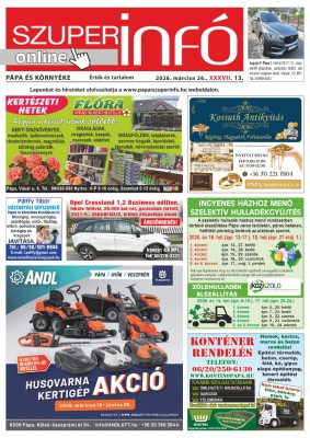 Pápa és Környéke Szuperinfó