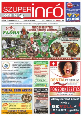 Pápa és Környéke Szuperinfó
