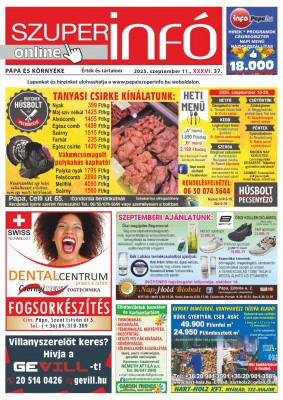 Pápa és Környéke Szuperinfó